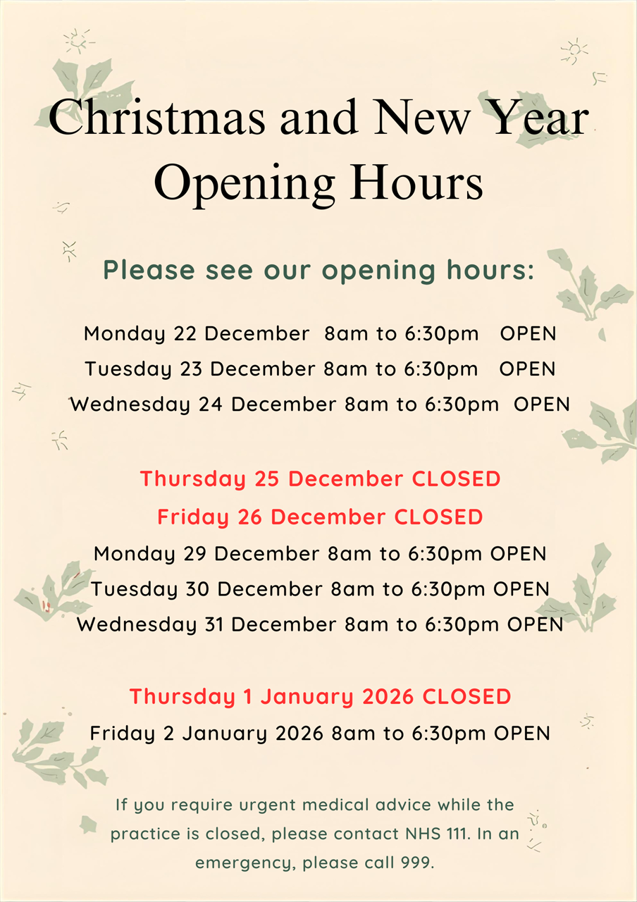 Holiday Opening Hours