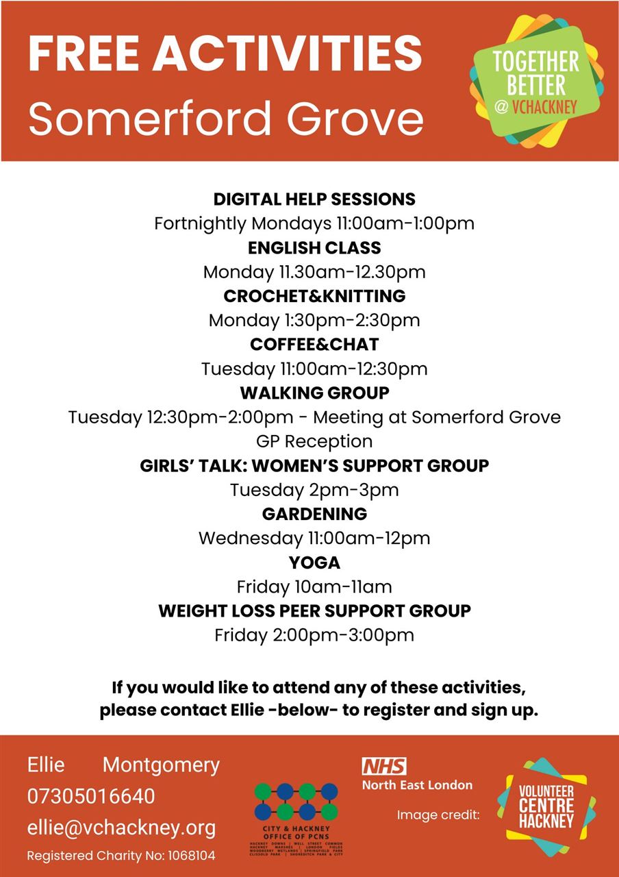 Somerford Grove July Together Better Activities 